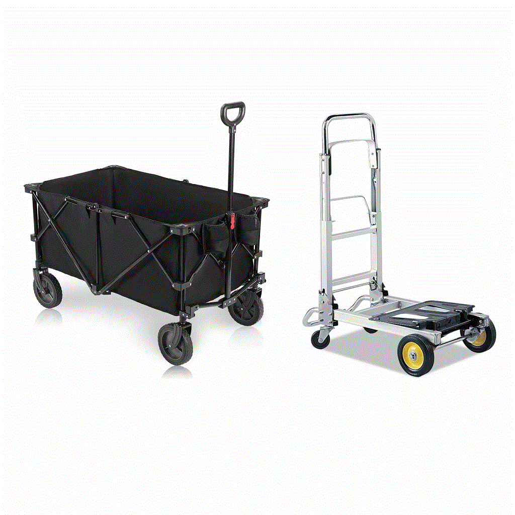 176lbscapacitycollapsiblefoldingoutdoorgardencartwith2drinkholdersandwheels